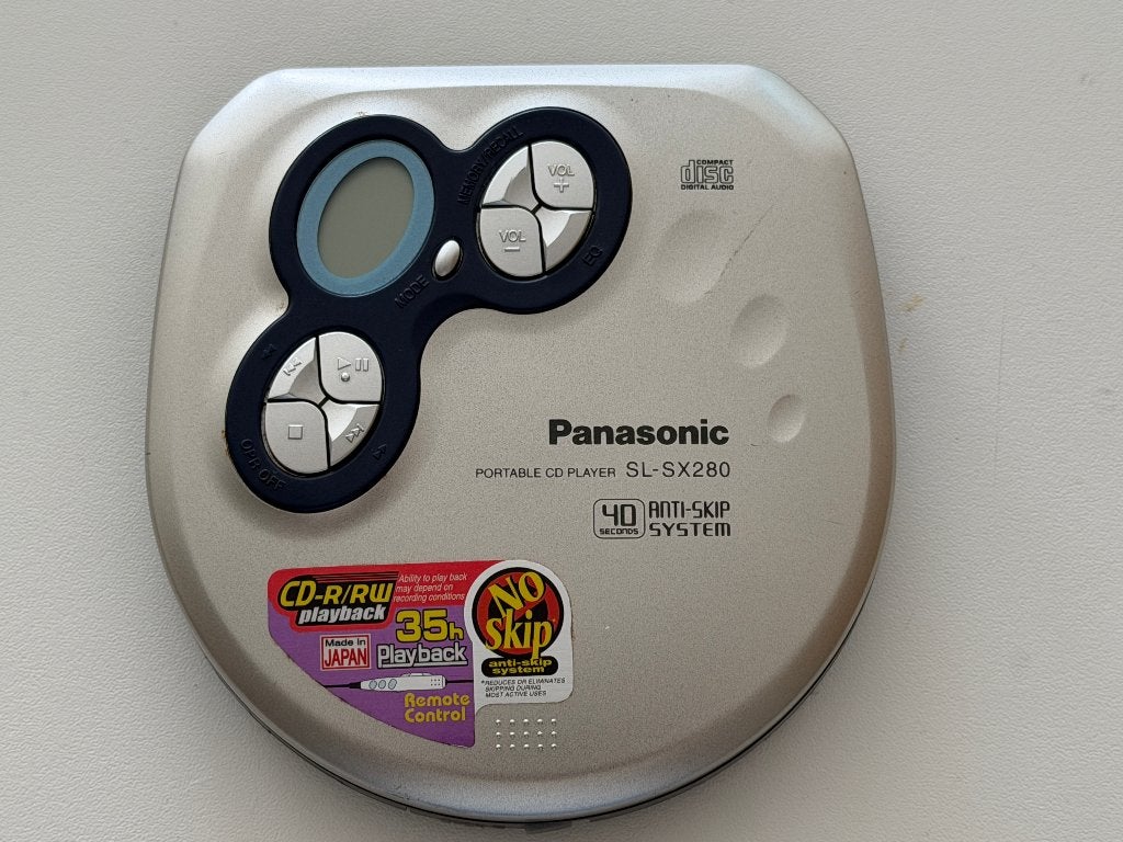 Panasonic SL-SX280 draagbare CD-speler – Getest & werkend, TV, Hi-fi & Vidéo, Lecteurs CD, Enlèvement ou Envoi, Utilisé, Autres marques