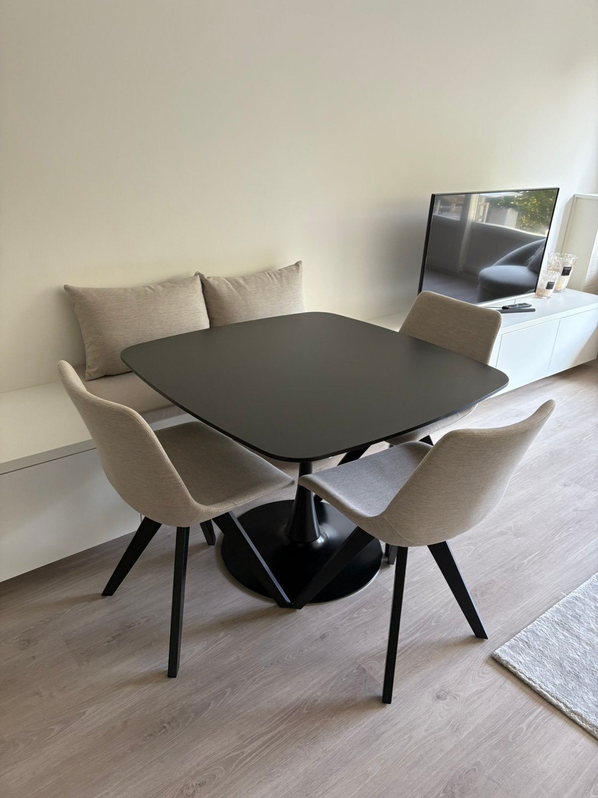 Tafel met 3 stoelen, Enlèvement, Comme neuf