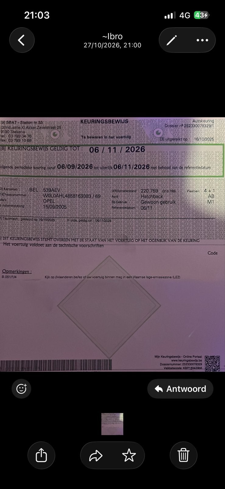 Opel Astra, Autos, Achat, Carnet d'entretien, Particulier, Astra