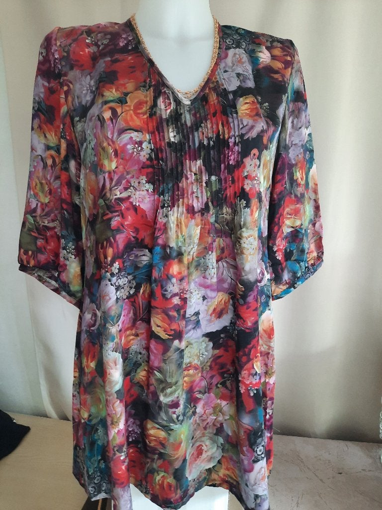 Licht kleedje/tuniek 42, Taille 42/44 (L), Enlèvement ou Envoi, Comme neuf, Multicolore