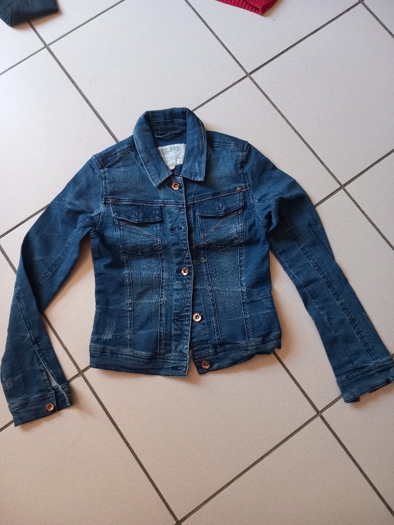 GARCIA jeans - veste - L.M. taille 140/146 cms, Pull ou Veste, Comme neuf, Garcia, Fille