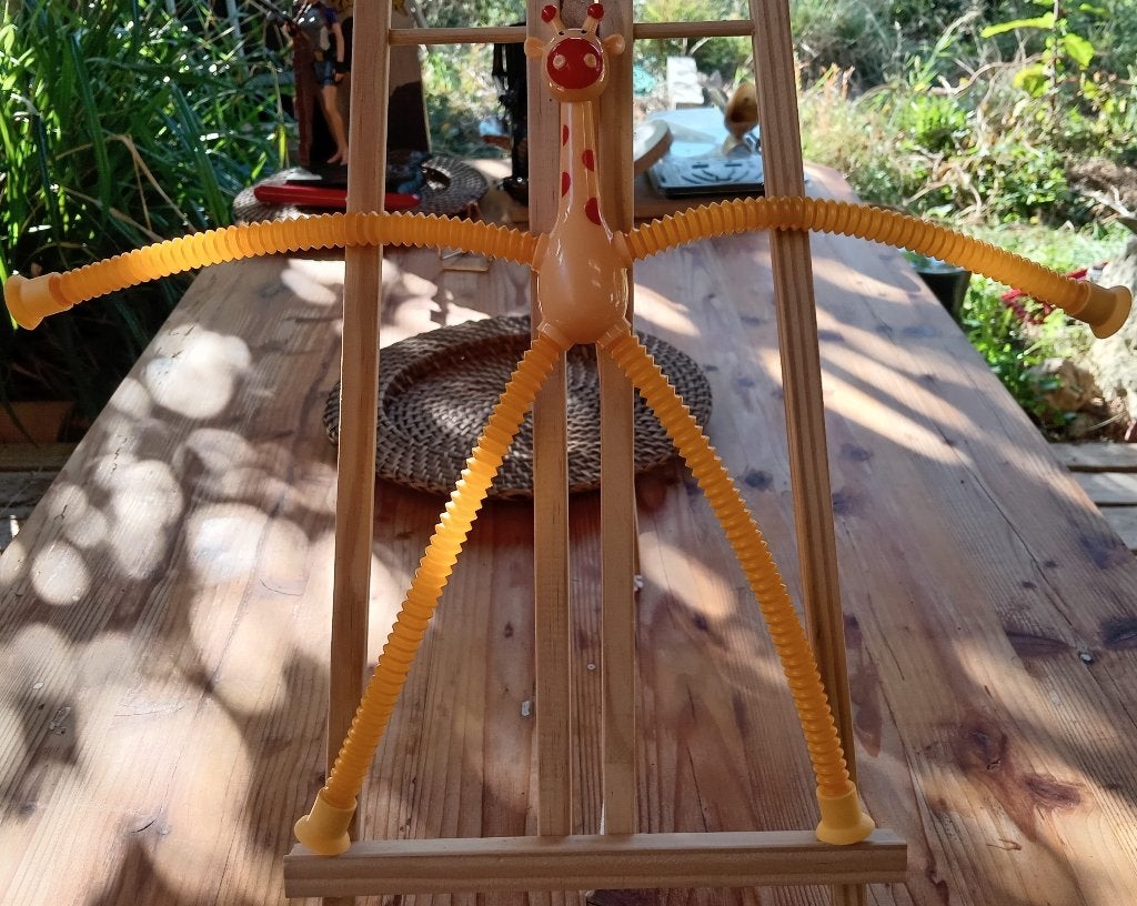 Pop Tube giraffespeelgoed, rekbaar antistressspeeltje, Verzenden, Nieuw, Ontdekken, Met licht