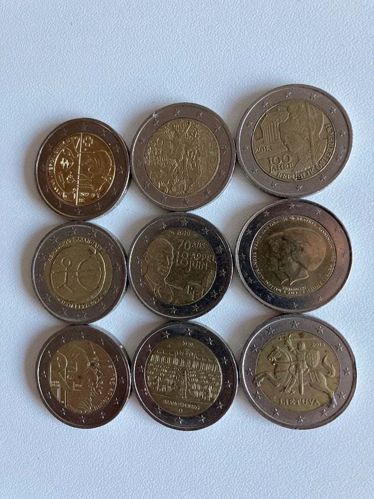 Euromunten (9), Ophalen of Verzenden, Overige landen, 2 euro, Setje