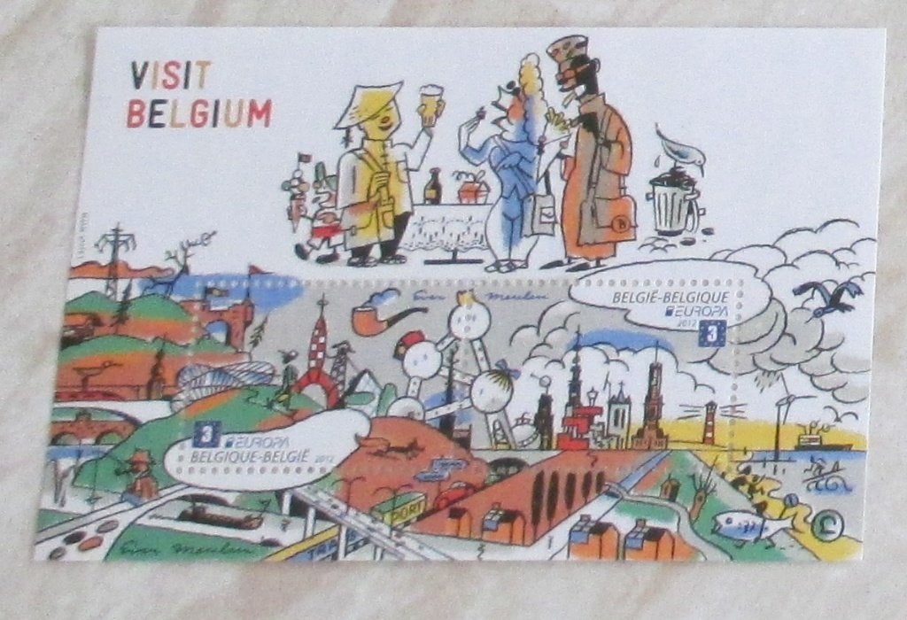 blok BL198 visit belgium 2 x nummer3 europa, Europa, Frankeerzegel, Ophalen of Verzenden, Zonder stempel