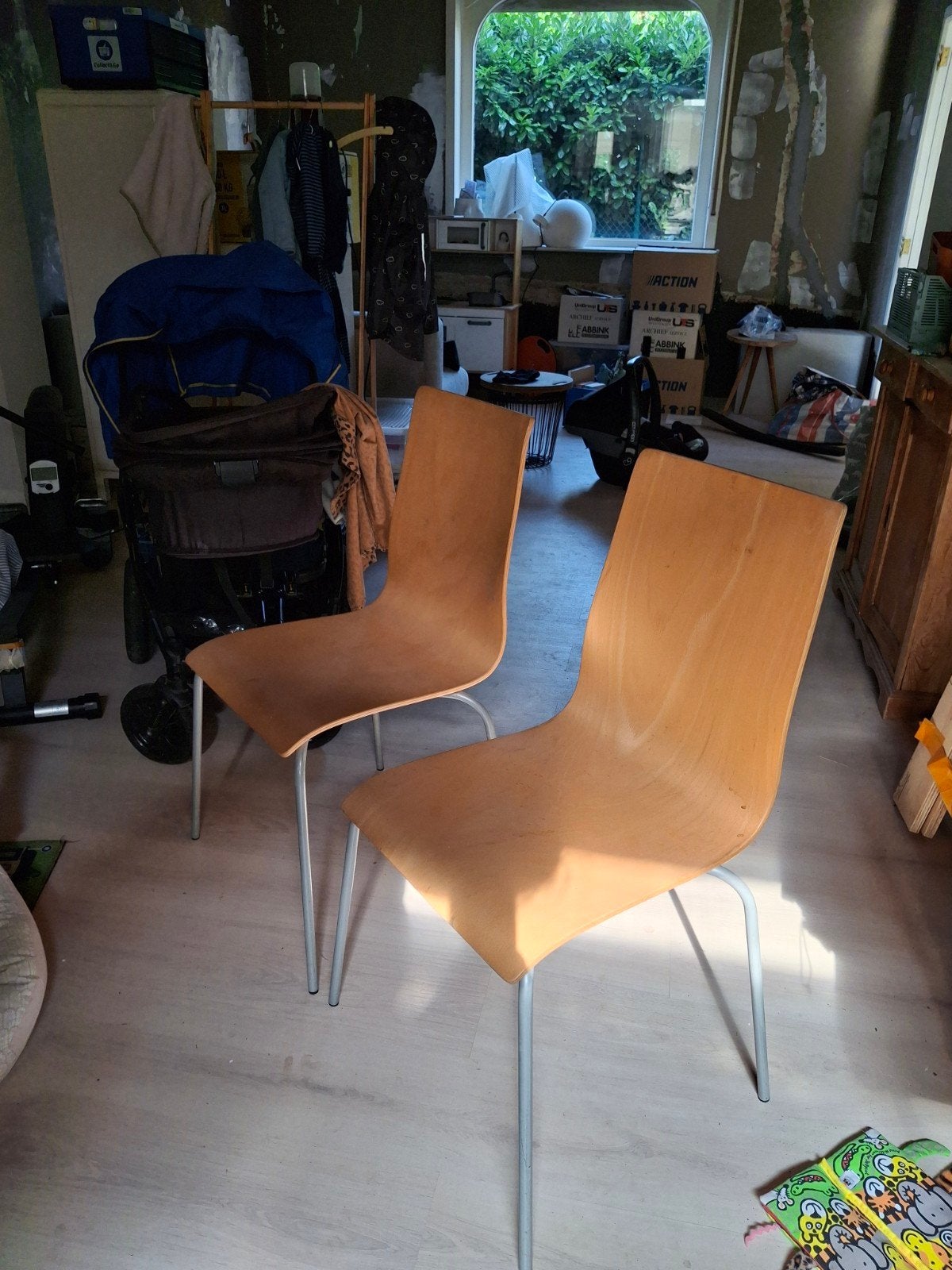 4 stoelen, Huis en Inrichting, Stoelen, Ophalen, Scandinavisch, Zo goed als nieuw, Vier