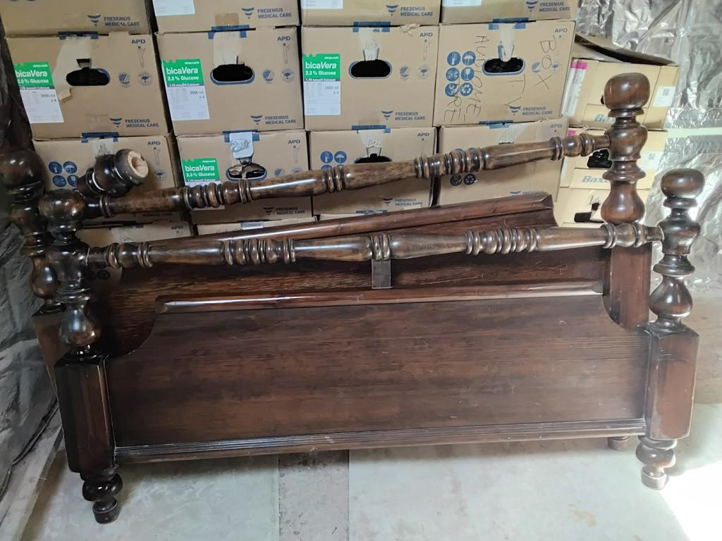 Lit à donner, 140 cm, Brun, Enlèvement, Utilisé