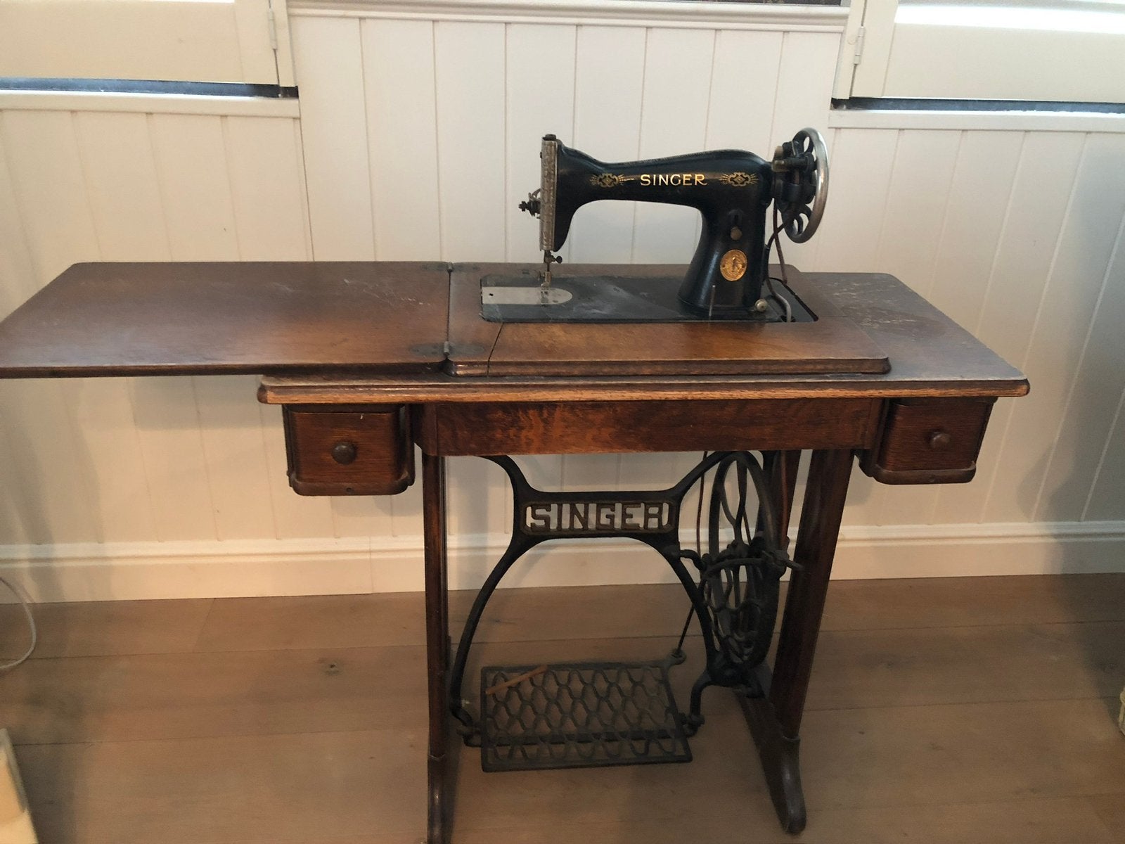 Singer vintage naaimachine, Ophalen