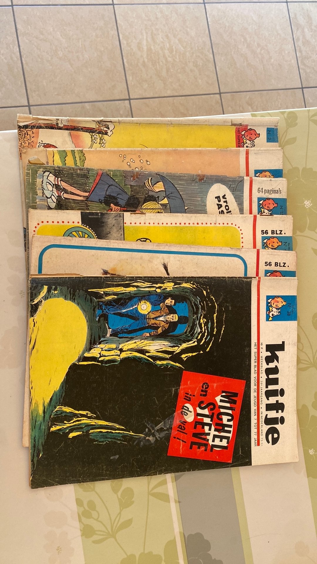 kuifje weekblad 1965-70, Boeken, Meerdere comics, Ophalen of Verzenden, Gelezen