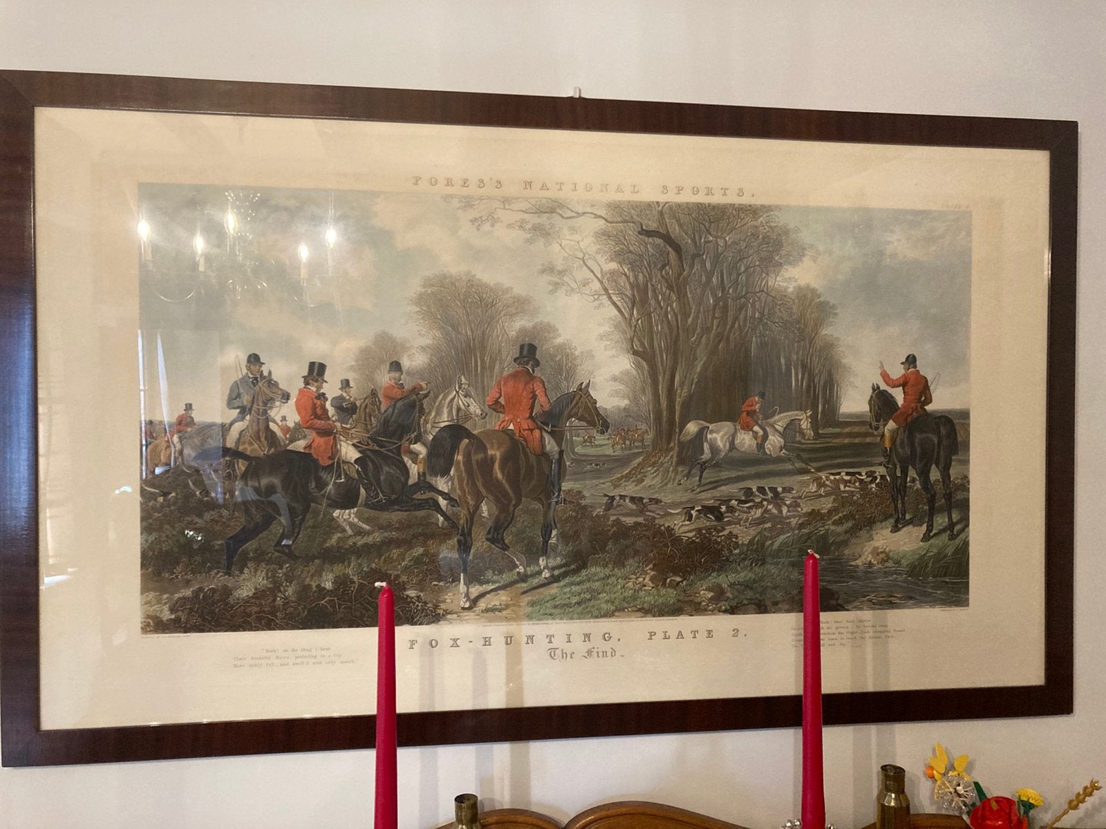 Dessins anciens à la plume avec cadres en acajou, Antiquités & Art, Enlèvement