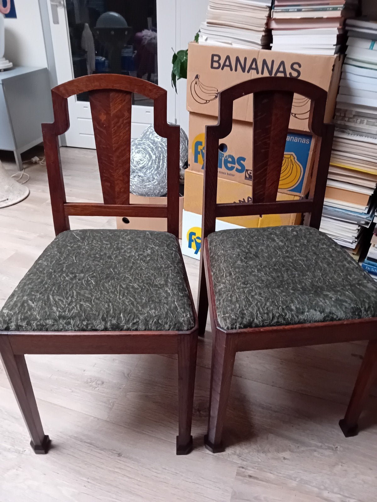 Set fraai vormgegeven Art Deco stoelen voor spotprijs, Ophalen