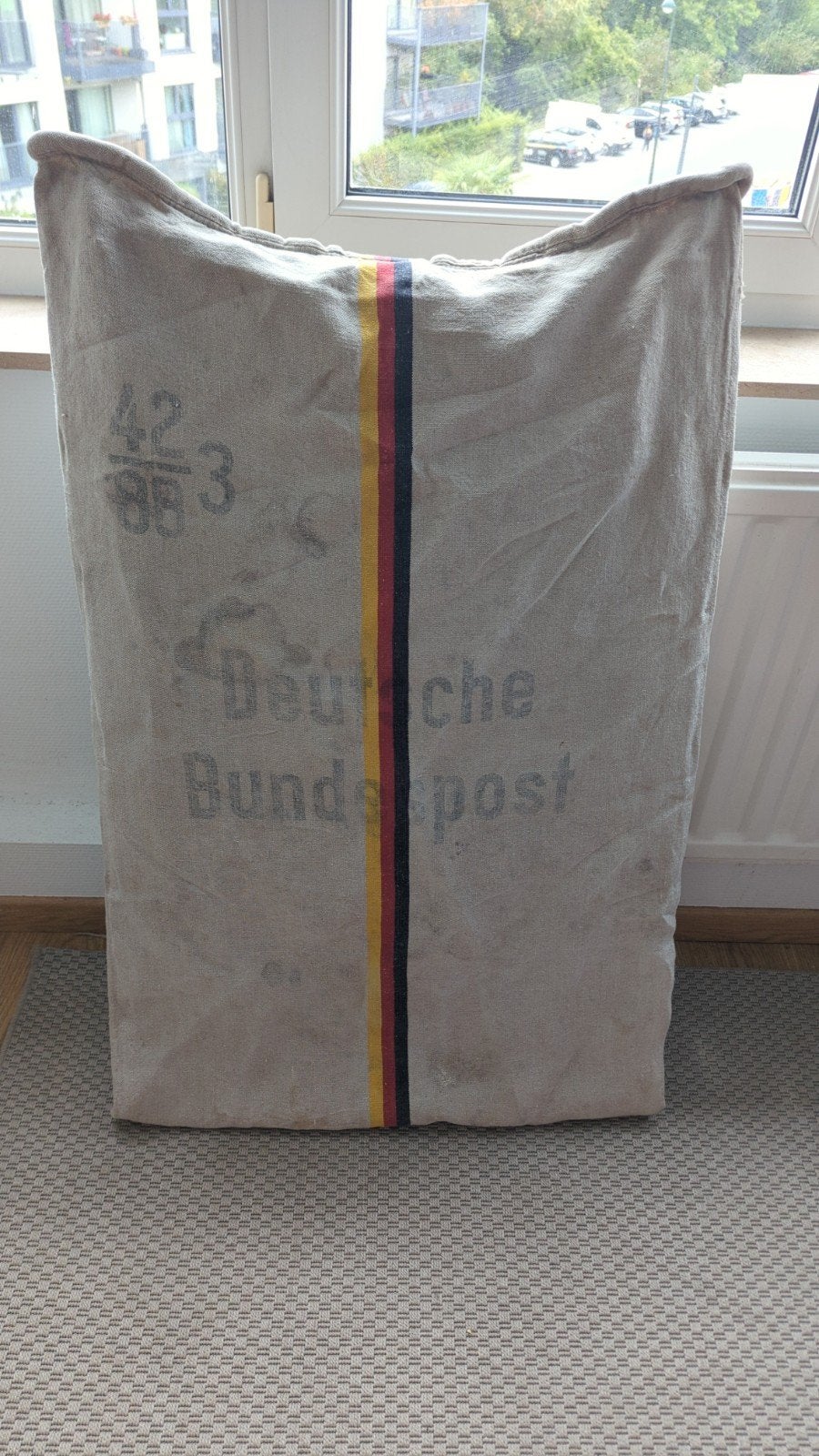 Authentieke Vintage Postzak "Deutsche Bundespost" – Stevig C, Antiek en Kunst, Ophalen