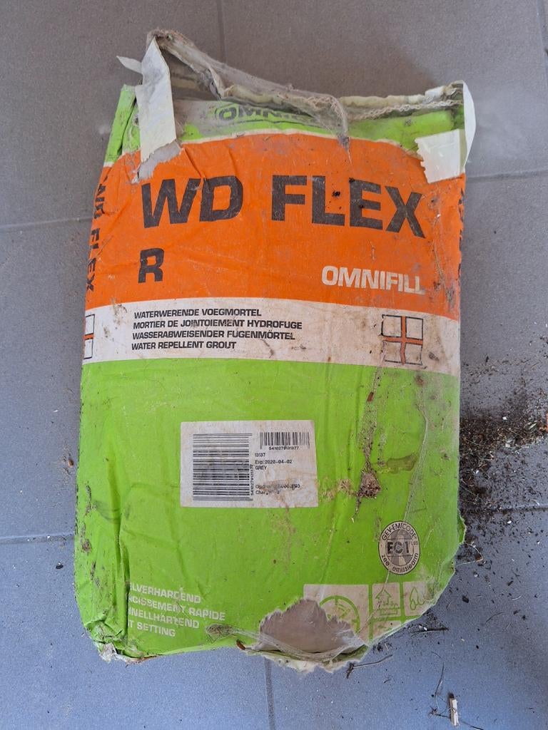 Voegmiddel 15 kg, Enlèvement