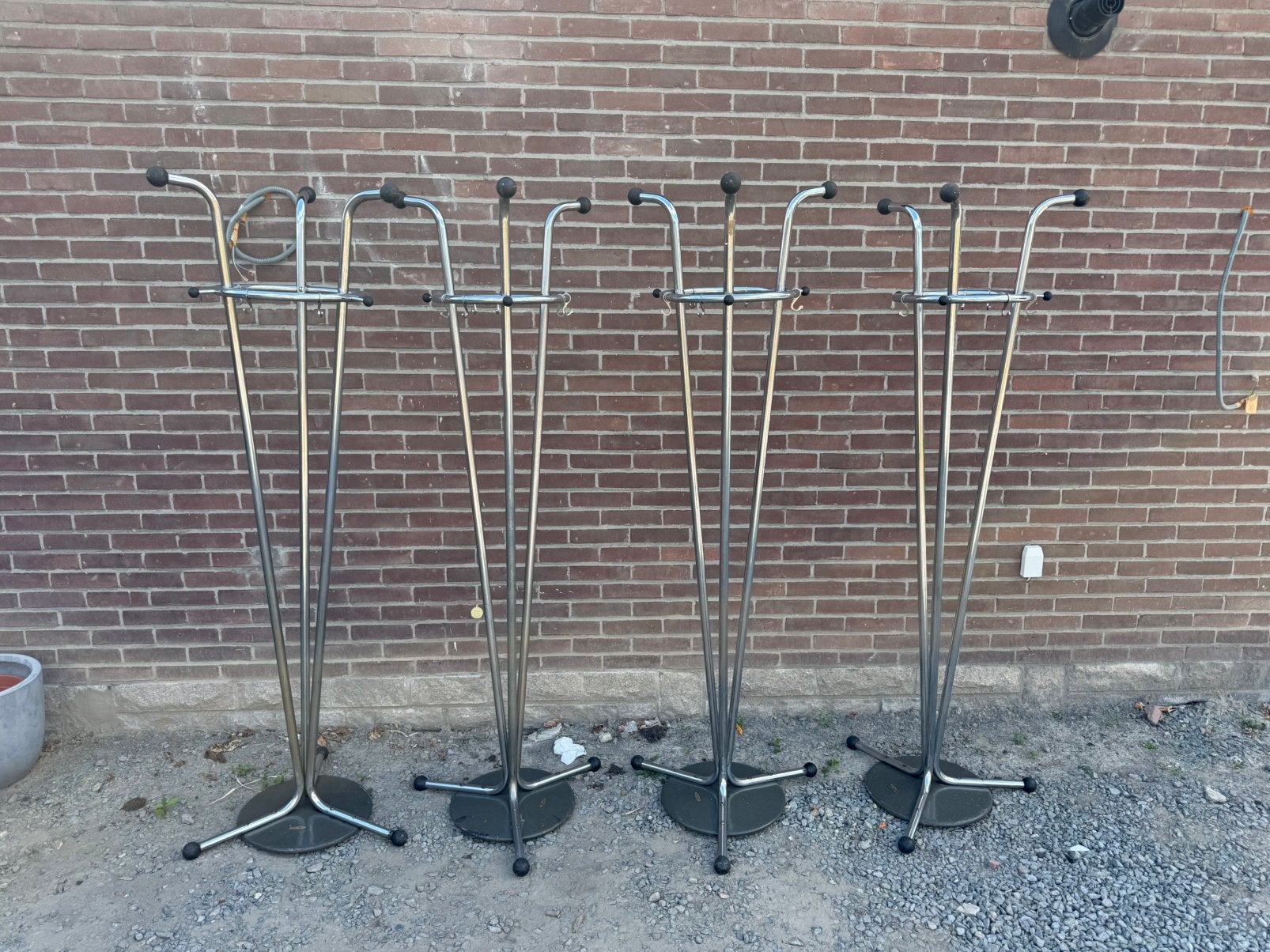 4x Vintage kapstokken – Usines Annoye, Chastre (België), Antiek en Kunst, Curiosa en Brocante, Ophalen of Verzenden