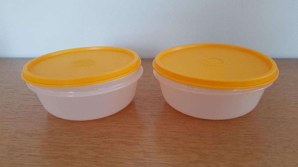 Tupperware ruimtekommen  0.6 L, Ophalen of Verzenden, Zo goed als nieuw, Oranje, Bak of Kom