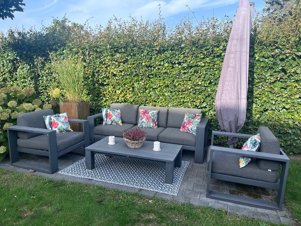 Loungeset, Jardin & Terrasse, Ensembles de jardin, 5 places, Aluminium, Enlèvement, Utilisé
