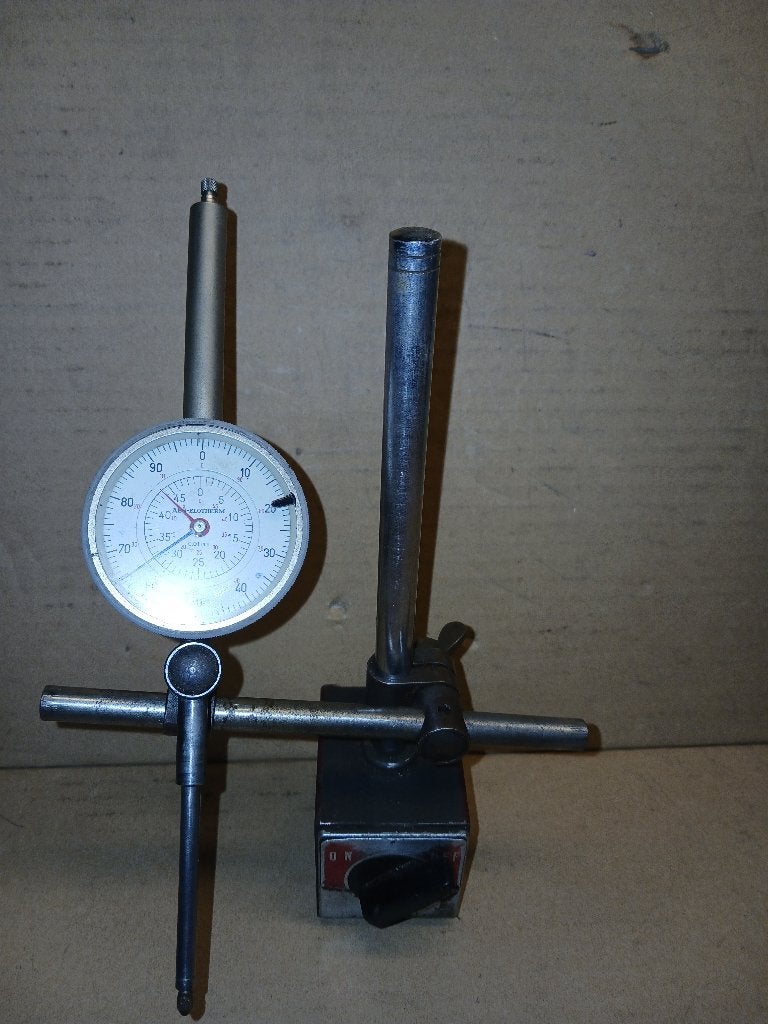 Oldtimer 3X onderdeel MOTO meten draaibank of freesbank, Motoren, Ophalen, Gebruikt