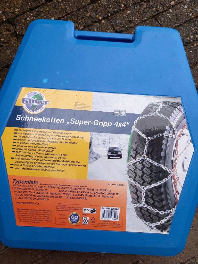 sneeuwkettingen, Ophalen, Nieuw