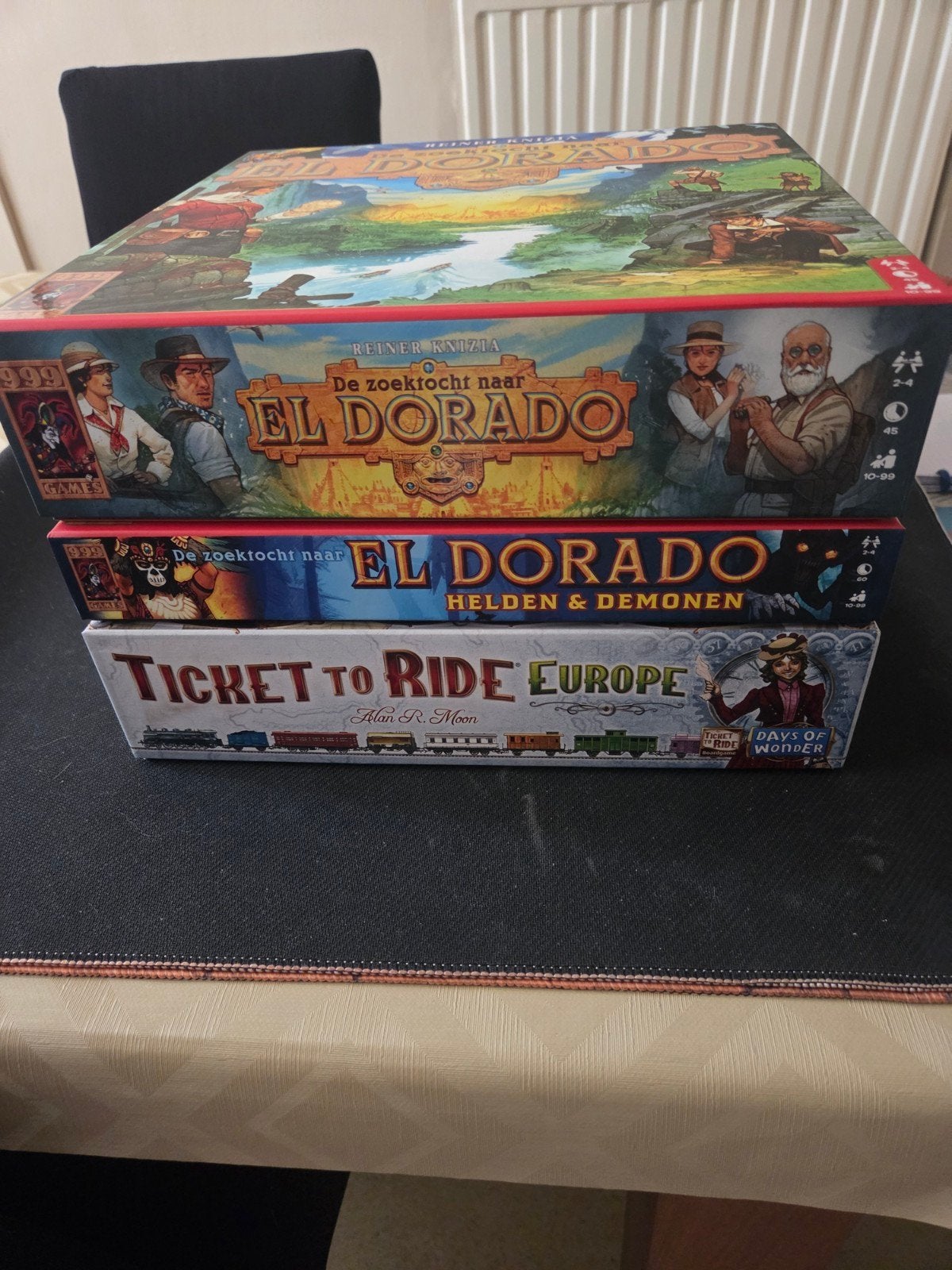 Bordspellen, Ophalen