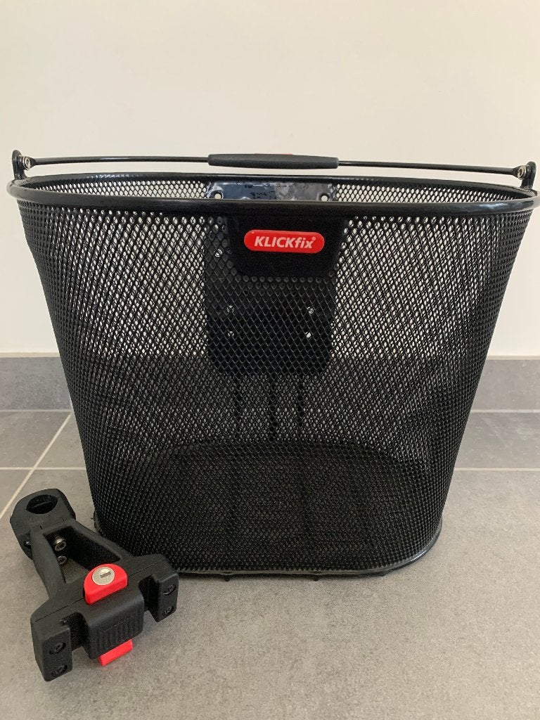 Fietsmand met stuurbevestiging Klickfix, Vélos & Vélomoteurs, Accessoires vélo | Paniers de vélo, Neuf, Fixation au guidon, Enlèvement