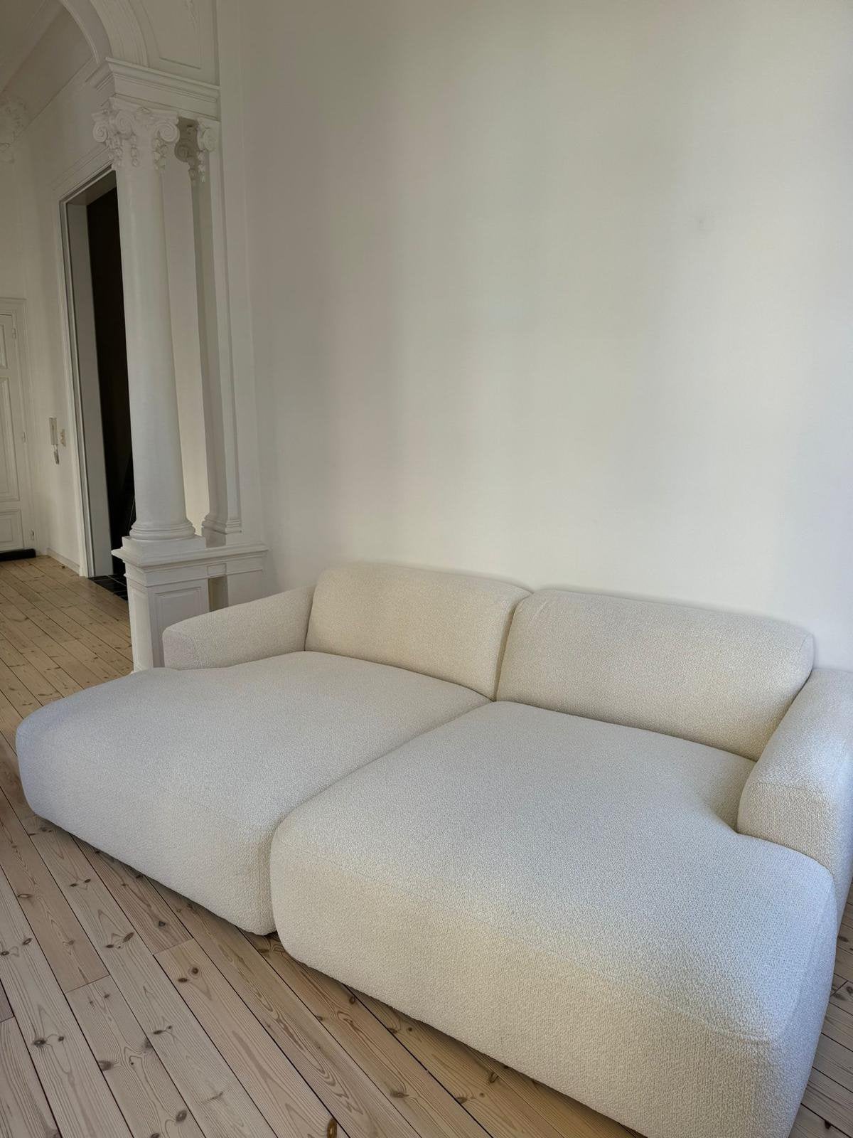 2x lang stuk sofa groot breed diep 1,5 jaar oud, Trois personnes, 250 à 300 cm, 125 à 150 cm, Banc droit