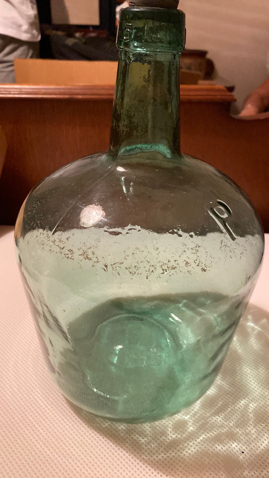Dame jeanne groen glas 5 L, Ophalen