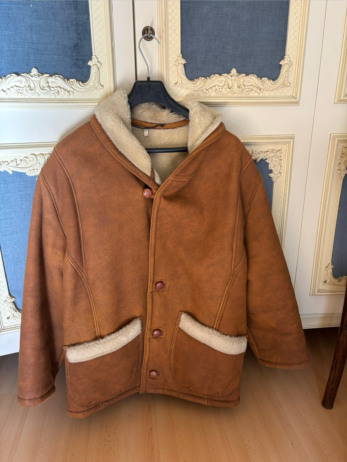 Lammy coat, Ophalen, Zo goed als nieuw, Maat 52/54 (L), Bruin