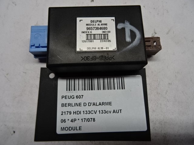 UNITE ELECTRONIQUE Peugeot 607 (9D / U) (9657384680), Autos : Pièces & Accessoires, Utilisé, Peugeot
