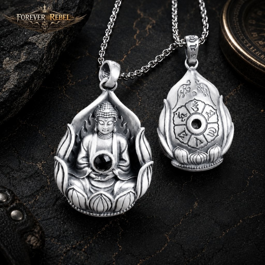 Lotus of Awakening - 925 Zilver, Verzenden, Nieuw, Kruis of Symbool, Zilver