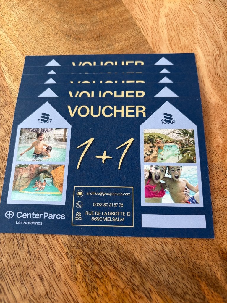Entrée 1+1 center parc Ardenne, Tickets & Billets, Ticket ou Carte d'accès