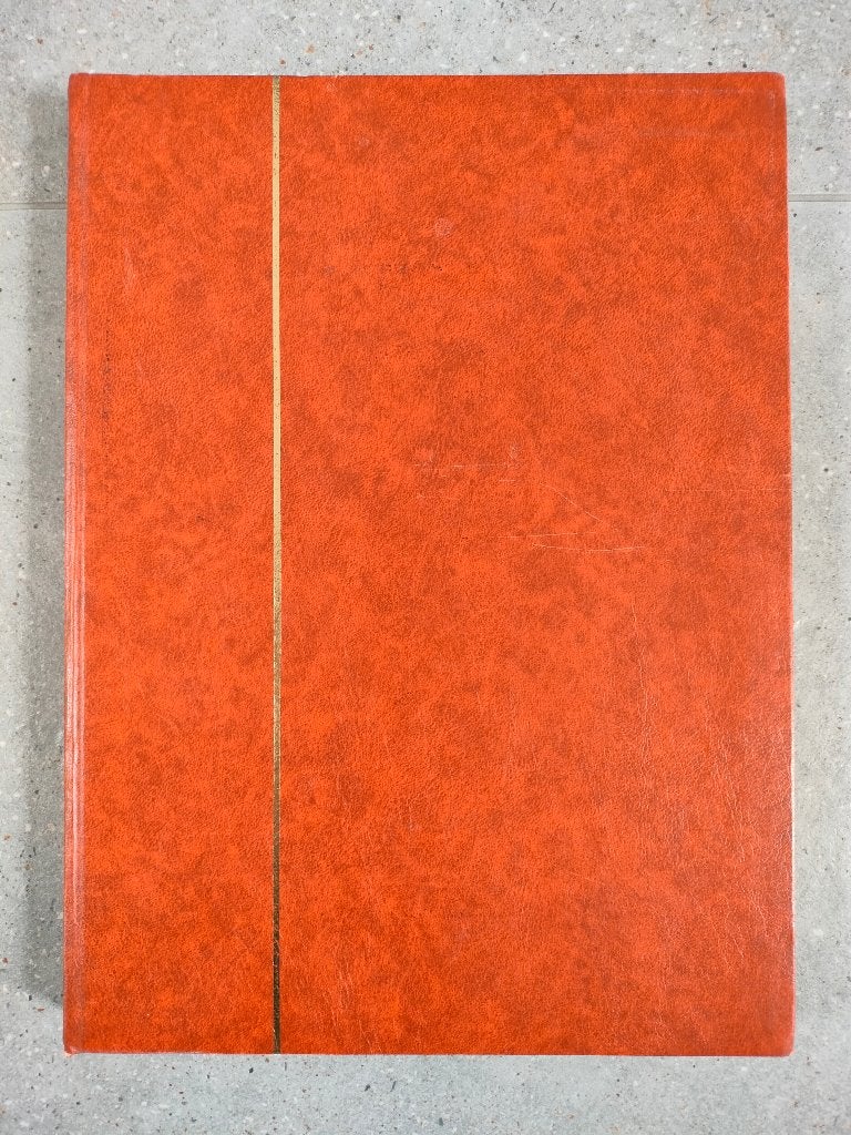 bruin postzegelalbum met 32 witte pagina's (leeg), Ophalen of Verzenden, Verzamelalbum