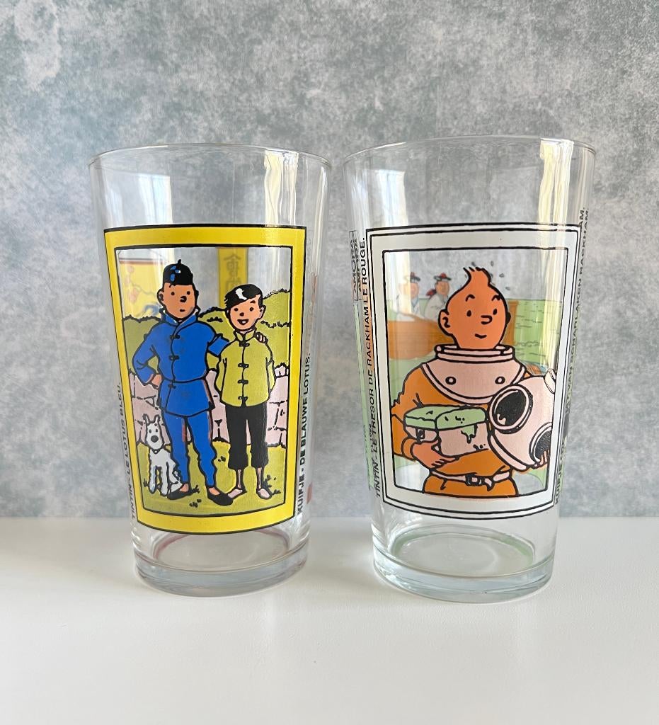 Verre à eau Tintin - Amora 1994, Enlèvement ou Envoi, Verre à eau, Aucun, VMC