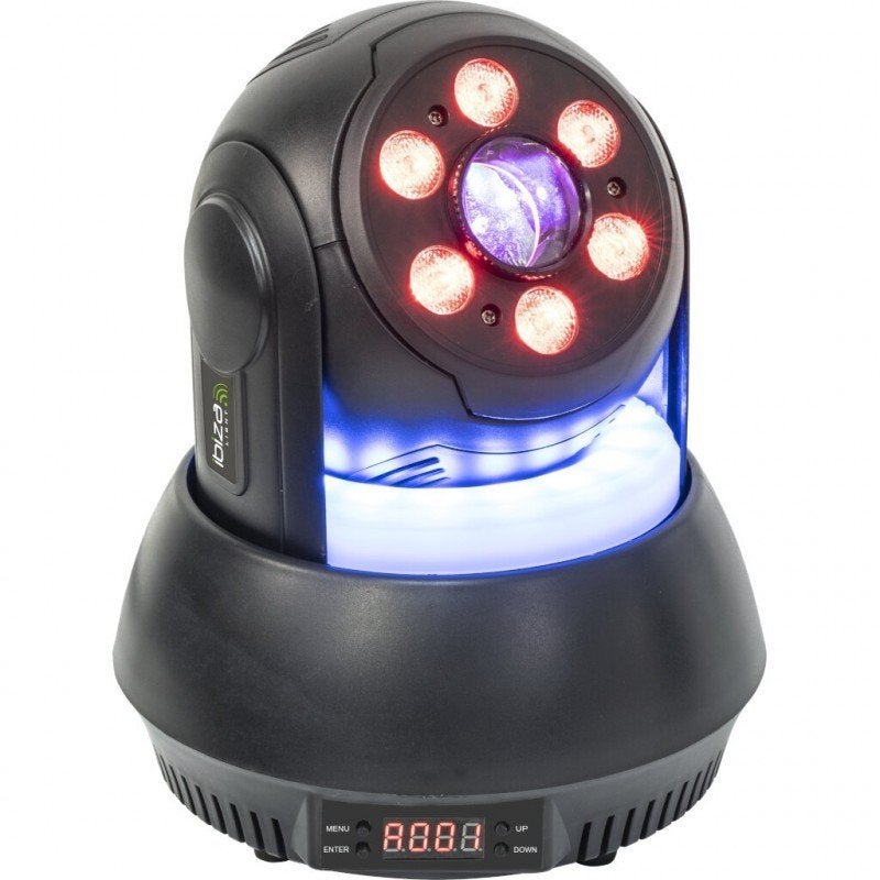 WASH MOVING HEAD MET 30W GOBO SPOT EN LED RING, Enlèvement ou Envoi, Neuf, Autres types