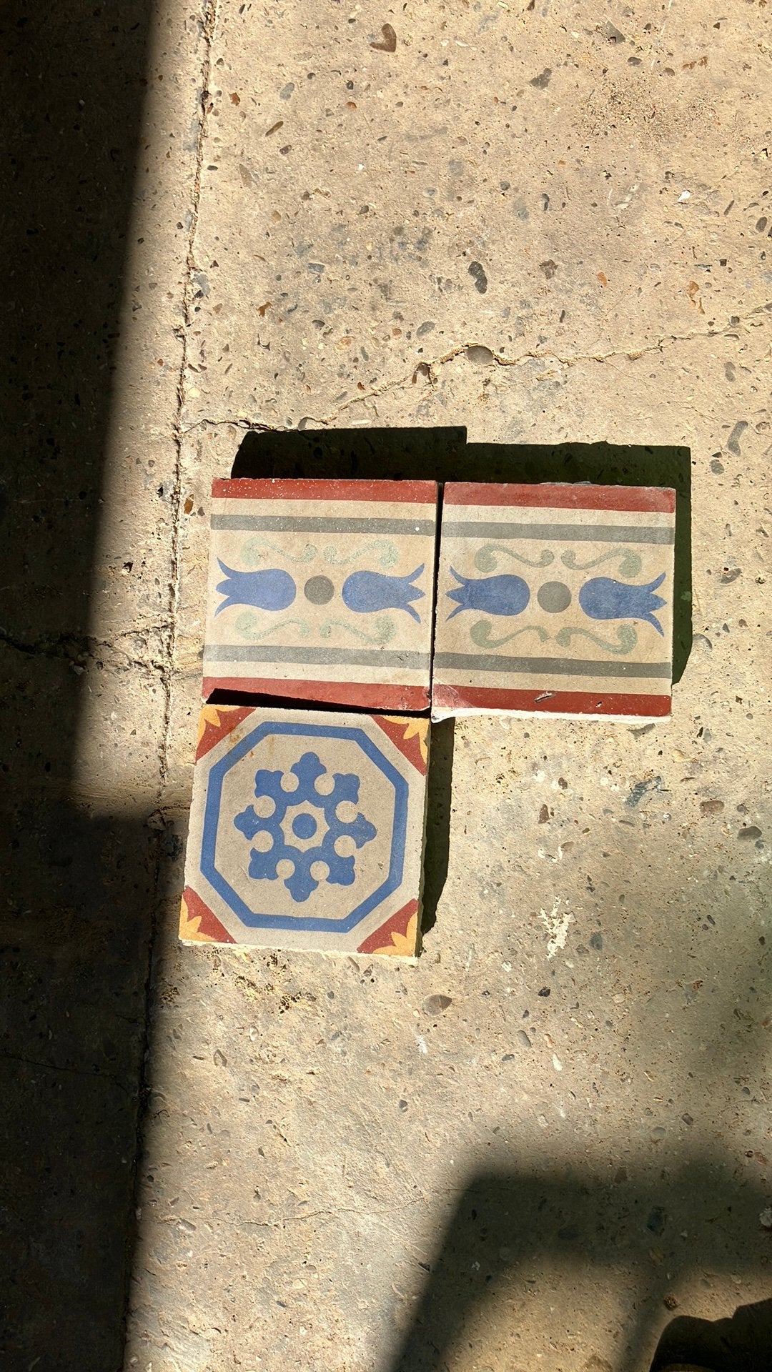 Cementtegels gratis, Ophalen