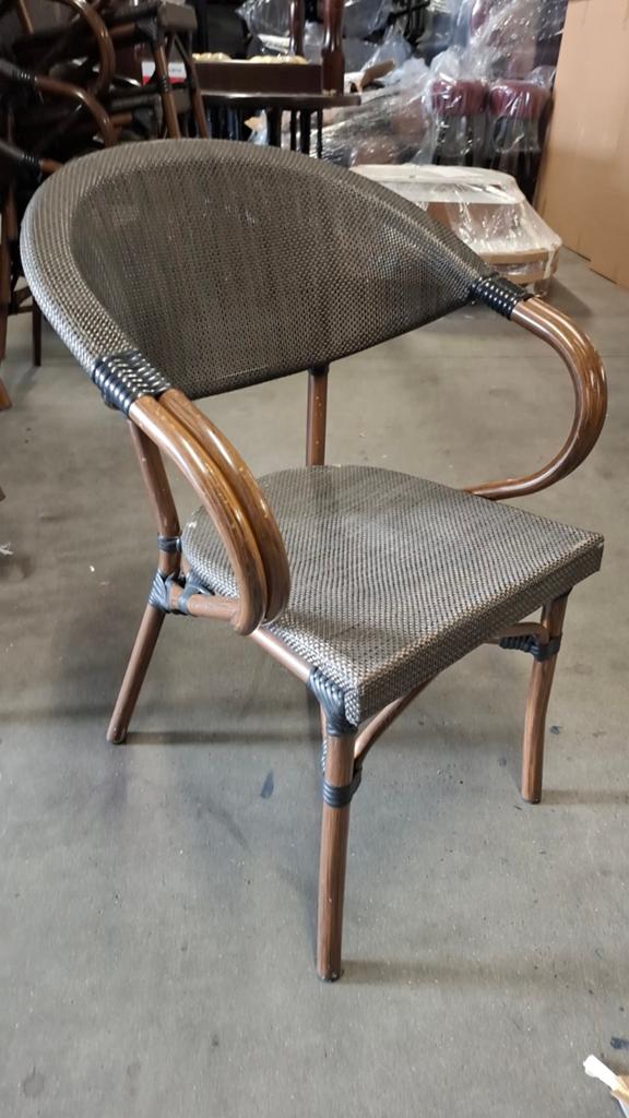 36 horeca terras alu bamboo textileen kunststof webbing lot, Enlèvement ou Envoi, Utilisé, Aluminium