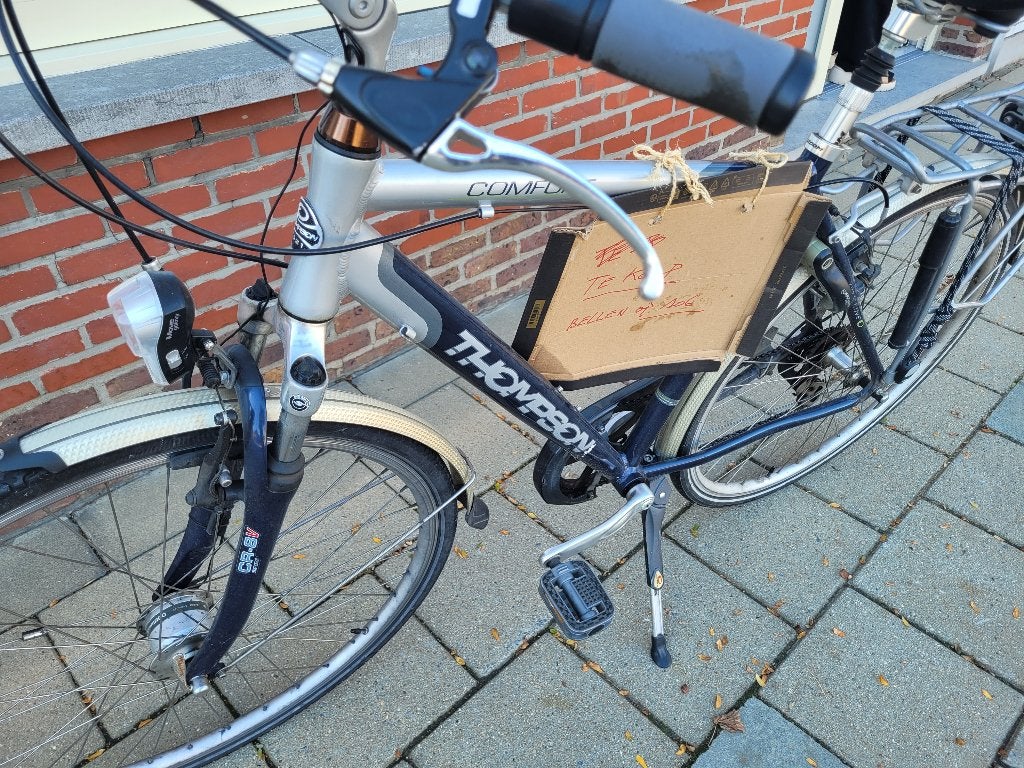 Thompson comfort herenfiets, Fietsen en Brommers, Gebruikt, Velgrem, Versnellingen, 53 tot 57 cm