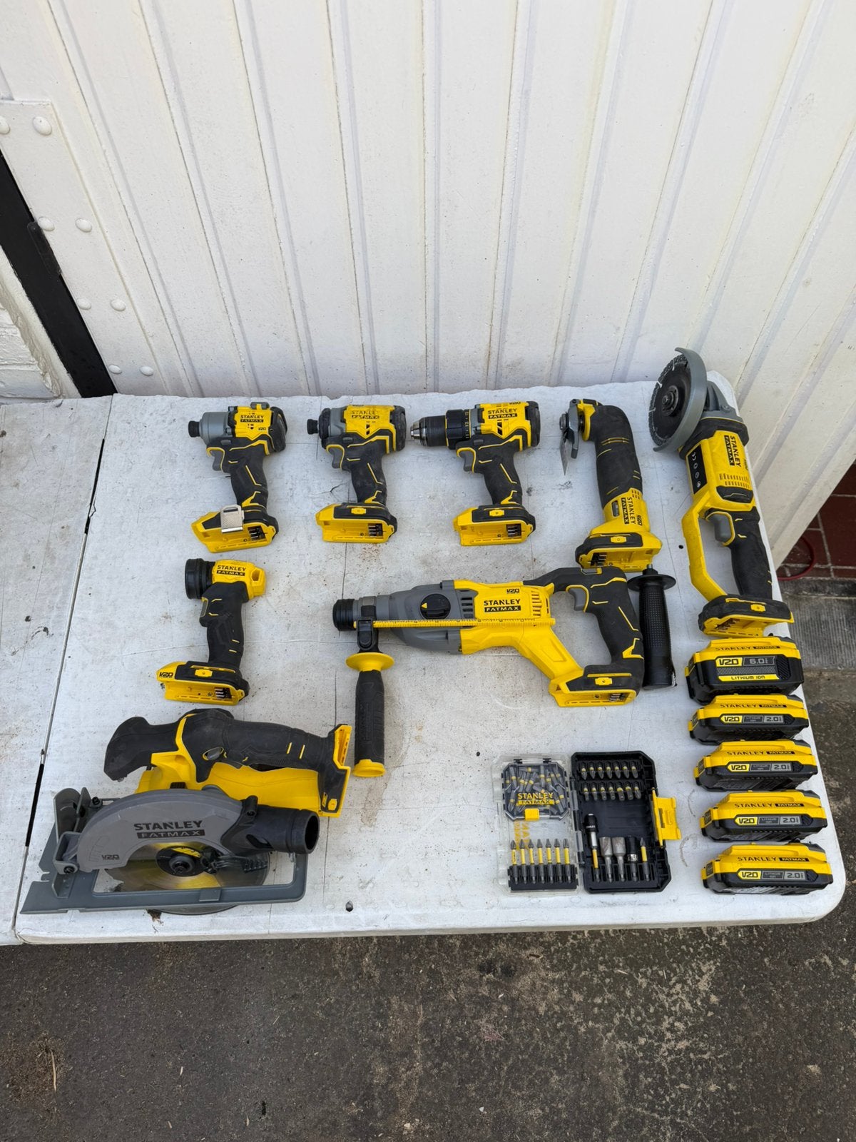Pack 8 machines stanley fatmax valeur 1650€, Enlèvement ou Envoi, Comme neuf