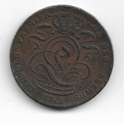 België: 5 centiemen 1842 FR = morin 73, Verzenden, Losse munt