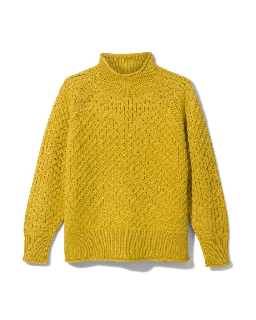 Te koop:Zo goed als nieuw!Mooie gele trui in fantasie steekM, Ophalen, Zo goed als nieuw, Maat 38/40 (M), Geel