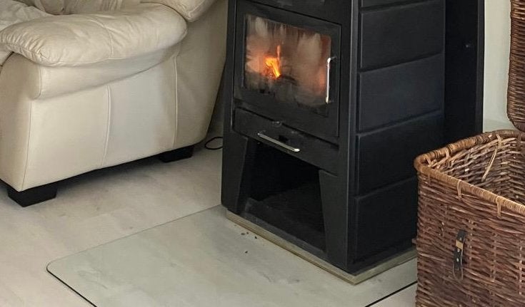 Glas voor onder houtkachel, Ophalen, Zo goed als nieuw