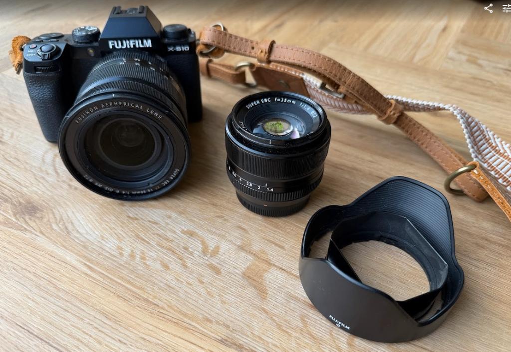 Fujifilm X-S10 + 16-80mm + 35mm f1.4, Ophalen, Zo goed als nieuw