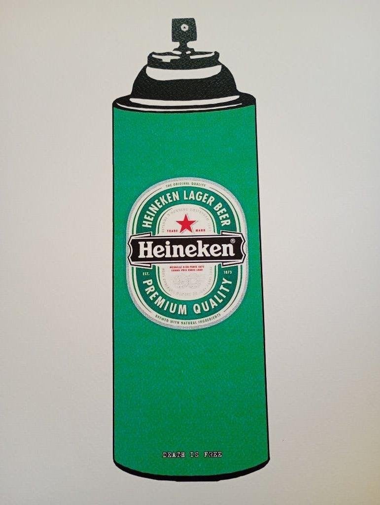 Pop-Art Heineken, Gelimiteerde oplage, Ophalen of Verzenden, Zeefdruk