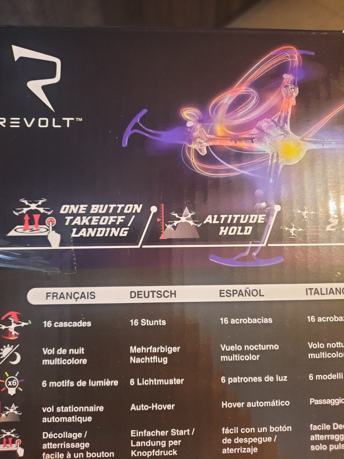 revolt drone night hawk stunt drone, Audio, Tv en Foto, Ophalen, Overige merken, Verlichting, Minder dan 100 meter