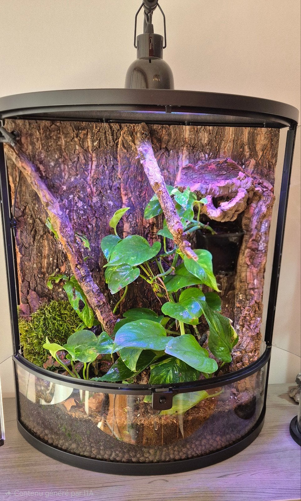 Terrarium bio actif, Animaux & Accessoires, Reptiles & Amphibiens | Accessoires, Comme neuf, Terrarium ou Paludarium, Enlèvement