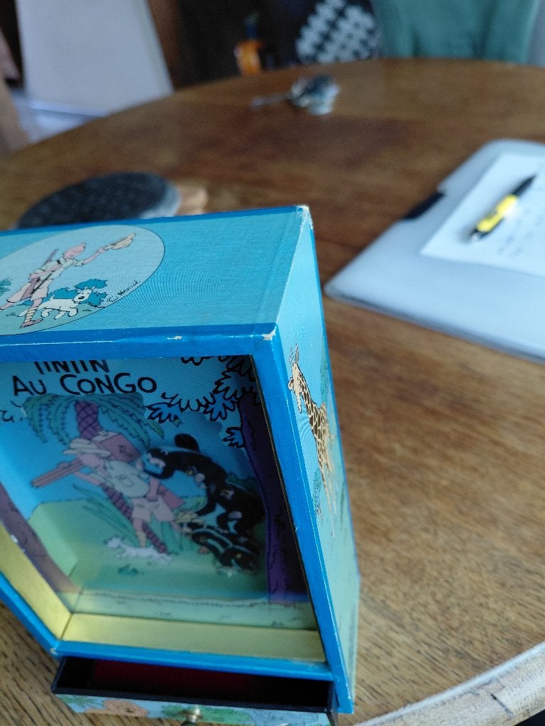 Muziekdoos Kuifje, Ophalen of Verzenden, Kuifje, Gebruikt