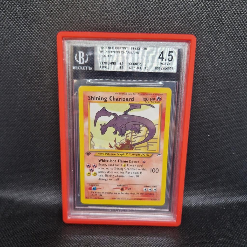 Shining Charizard Holo Neo Destiny 1st Edition BGS 4.5, Hobby en Vrije tijd, Verzamelkaartspellen | Pokémon, Ophalen of Verzenden