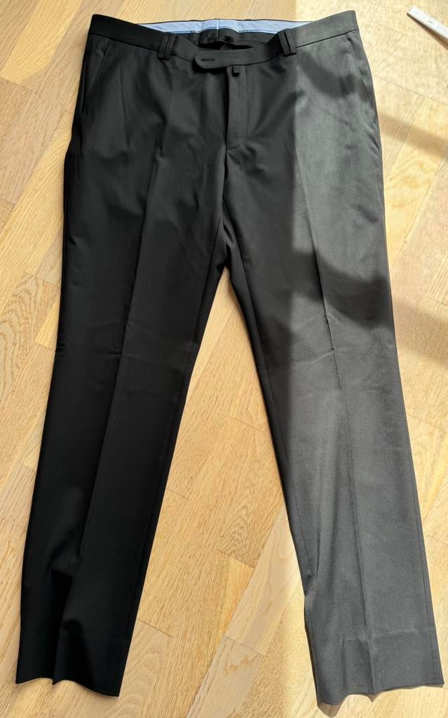 Geklede herenbroek donkerblauw Saint Hilaire, Ophalen of Verzenden, Zo goed als nieuw, Maat 48/50 (M), Blauw