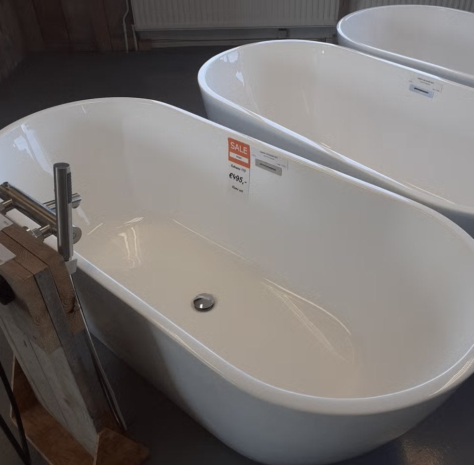 AANBIEDING! Vrijstaand bad, glans wit, Acryl, Lubana 170, Huis en Inrichting, Woonaccessoires | Overige, Nieuw, Wit, Ophalen of Verzenden