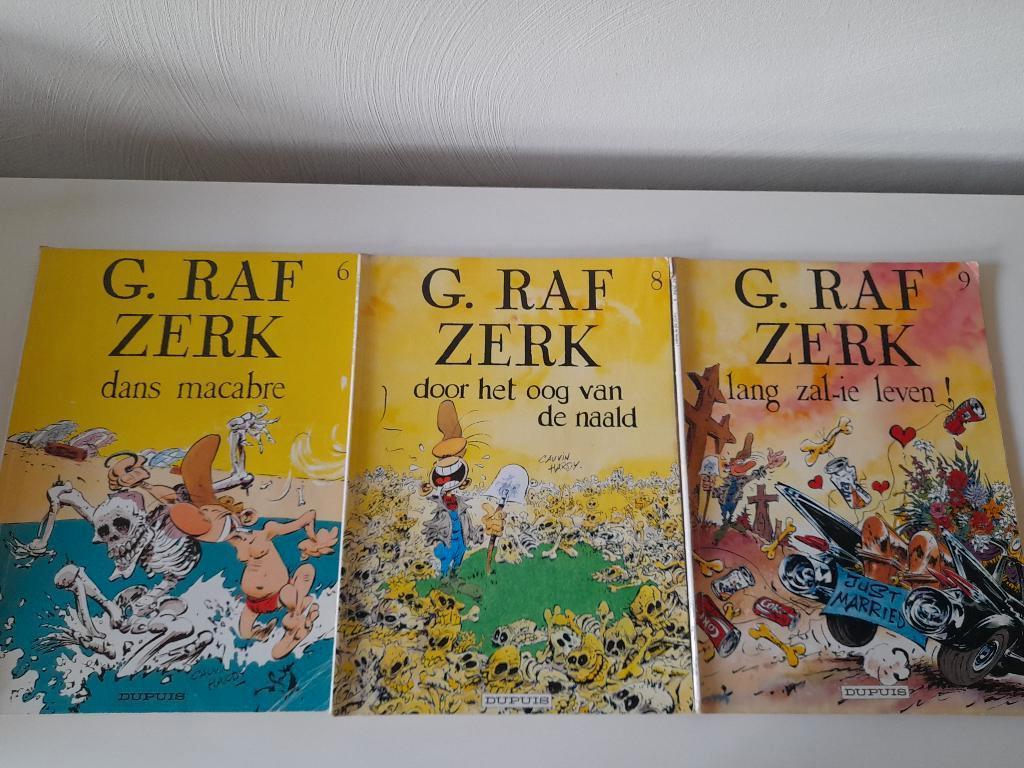 Strip - 3 albums G. Raf Zerk, Meerdere stripboeken, Ophalen of Verzenden, Gelezen
