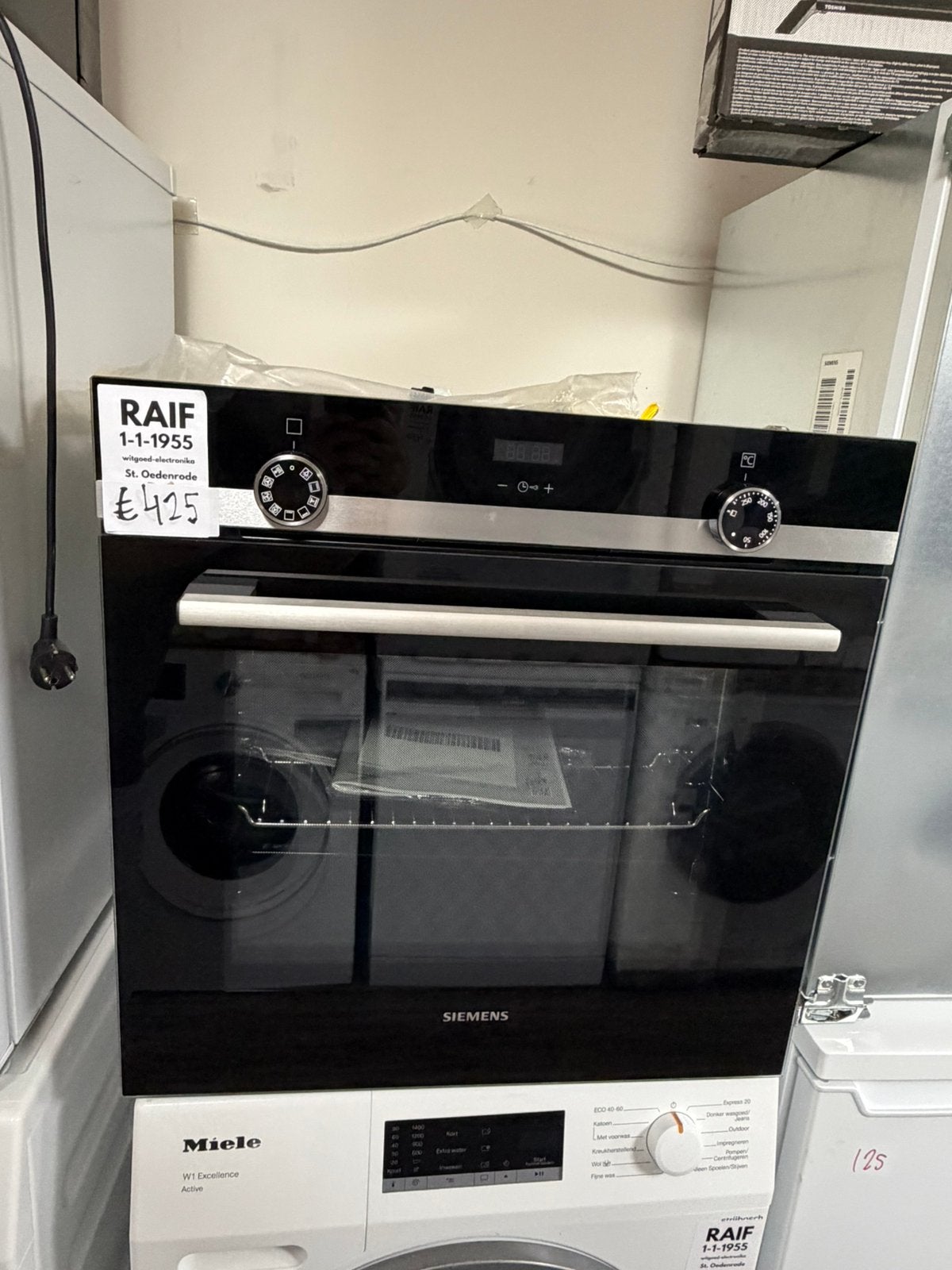 Siemens InbouwOven HB514AER4 IQ300 RVS A++ Nieuw, Microgolffunctie, Ophalen of Verzenden, Heteluchtoven, Inbouw