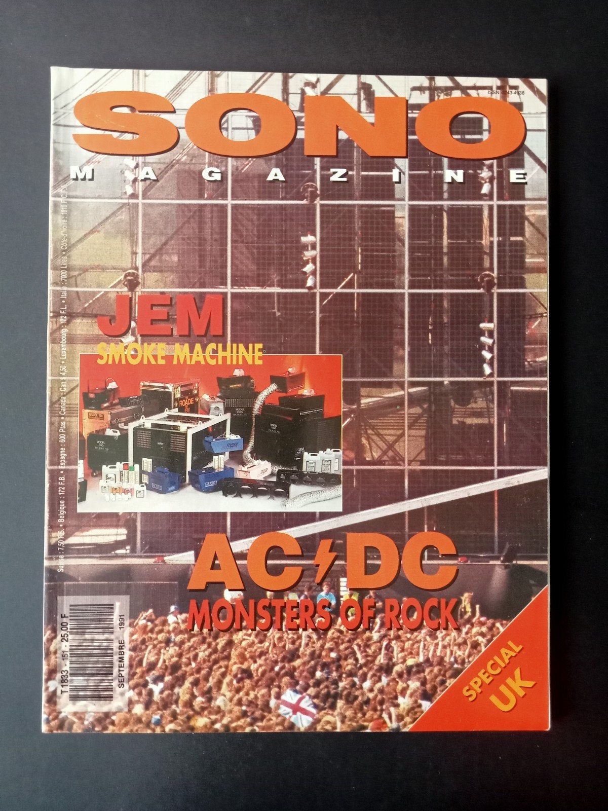 AC/DC tijdschrift Sono French 1991, Rock